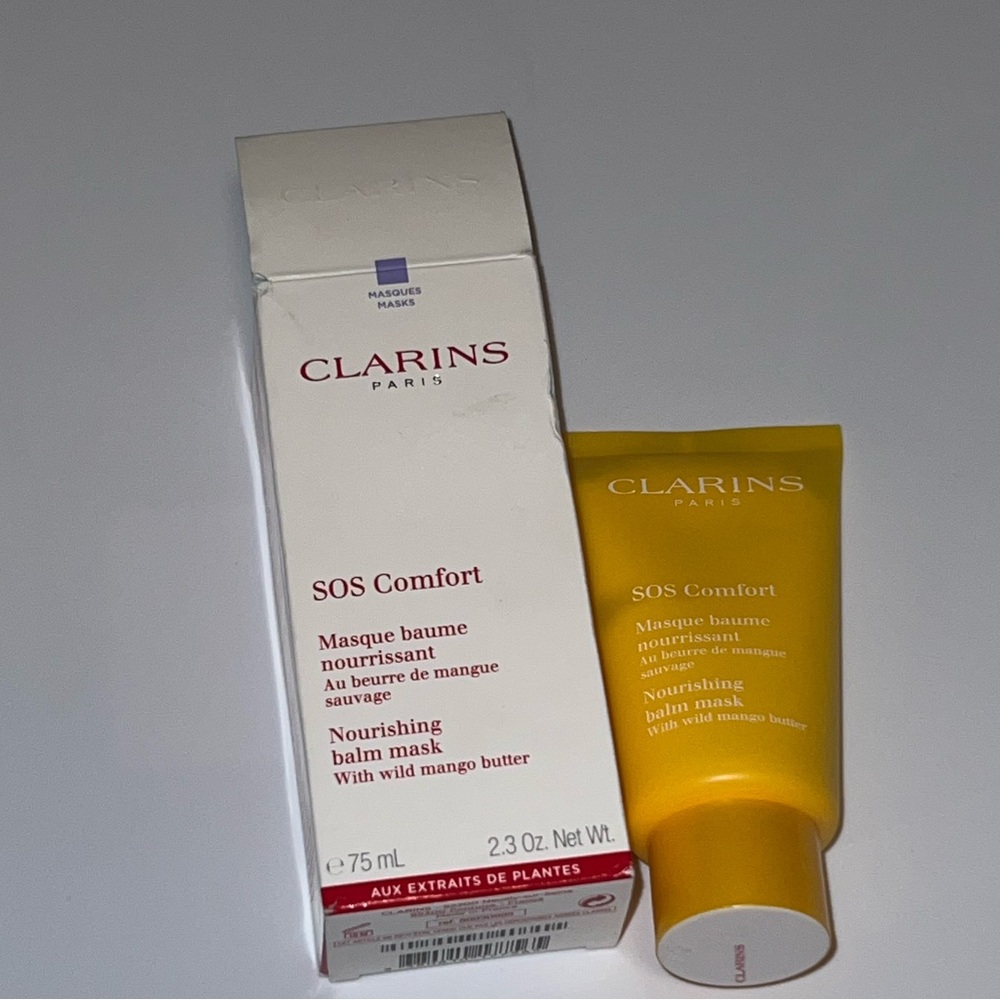 Clarins SOS comfort nourishing balm mask masque with wild mango butter